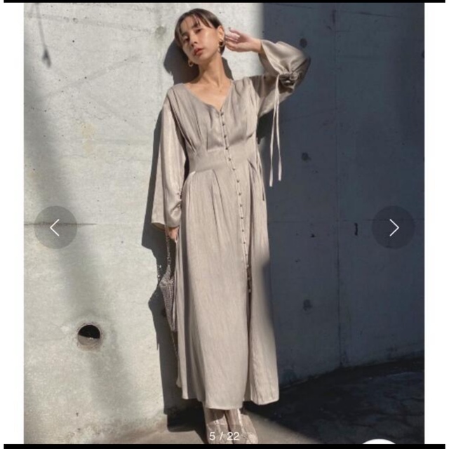 Ameri VINTAGE - NanA　TUCK SHAPE DRESS