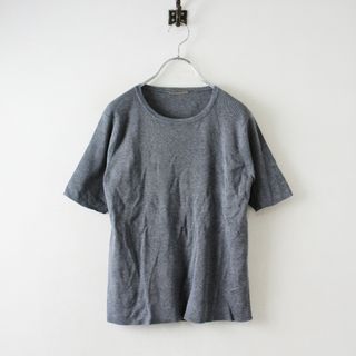 アパルトモンドゥーズィエムクラス(L'Appartement DEUXIEME CLASSE)の2019SS L'Appartement アパルトモン Silk*CTN ハンソデ TOPS/グレー シルクコットン カットソー【2400013023979】(Tシャツ(半袖/袖なし))