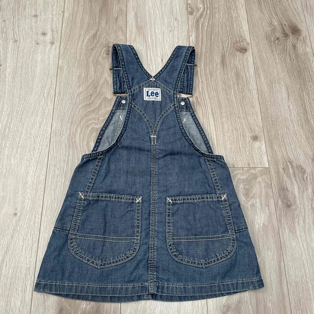 Lee(リー)のL e e デニムジャンバースカート キッズ/ベビー/マタニティのキッズ服女の子用(90cm~)(スカート)の商品写真