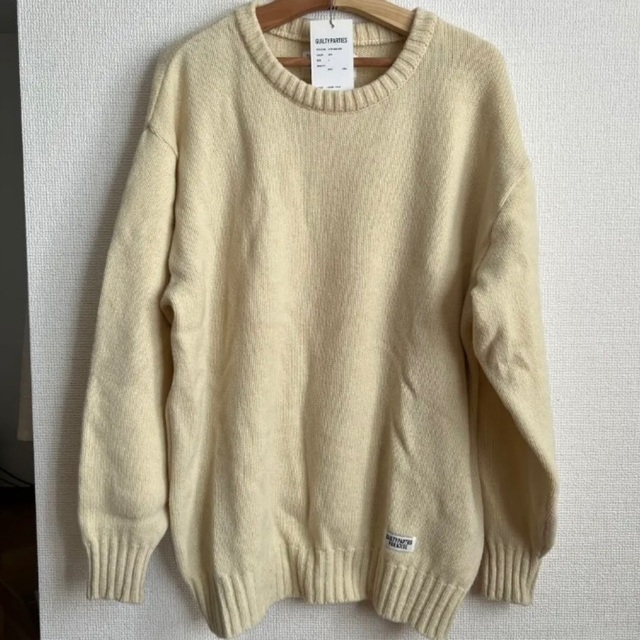 sacai サカイ エルボーパッチ幾何学ニットセーター