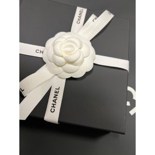 シャネル(CHANEL)のシャネル　カメリア　ホワイト　りぼん　リボン　テープ(ラッピング/包装)