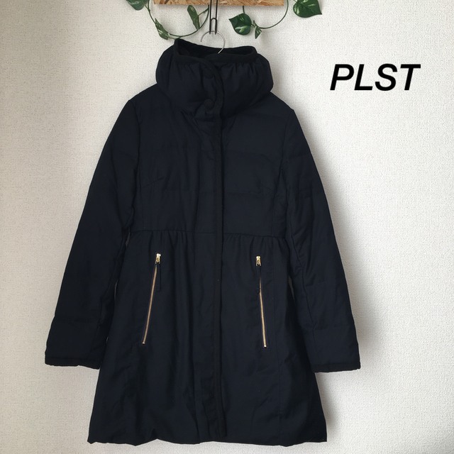 PLST(プラステ)のPLST プラステ　ダウンコート　ダウンジャケット　ネイビー レディースのジャケット/アウター(ダウンコート)の商品写真