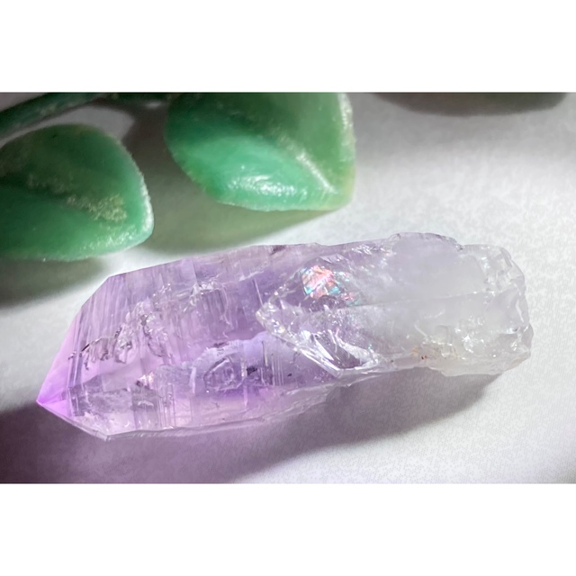 親子水晶✨　レインボー　ベラクルス アメジスト　ラフストーン　原石