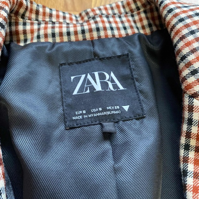 ZARA ザラ　グランチェックテーラードジャケット