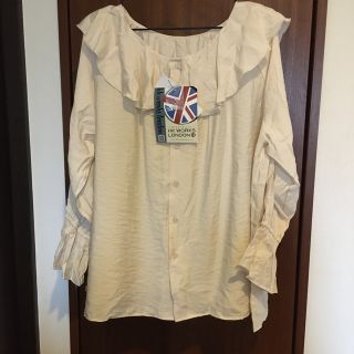 シマムラ(しまむら)のしまむら　フリルネックキャンディー　HKWORKS LONDON(シャツ/ブラウス(長袖/七分))