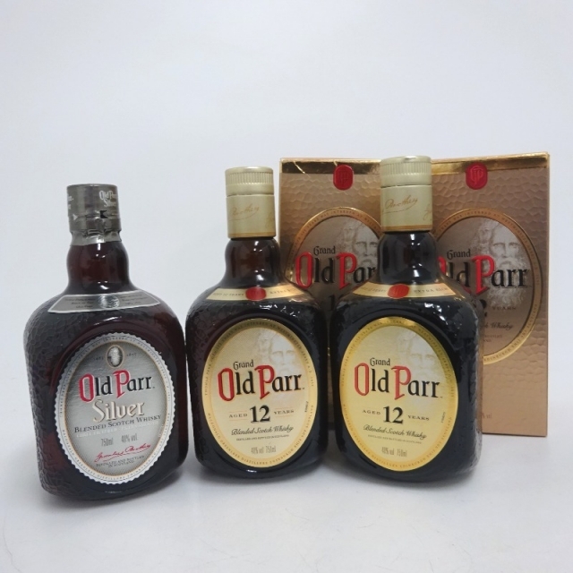 未開封★OldParr【オールドパー】 3本セット 750ml 箱付【中古】 食品/飲料/酒の酒(ウイスキー)の商品写真