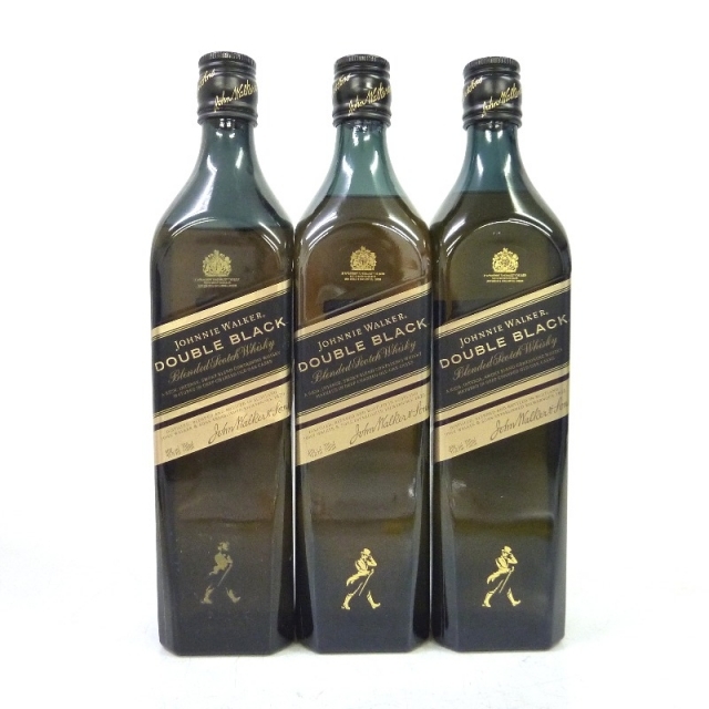 未開封★Johnny Walker【ジョニーウォーカー】 ダブルブラック 3本セット 700ml 箱なし