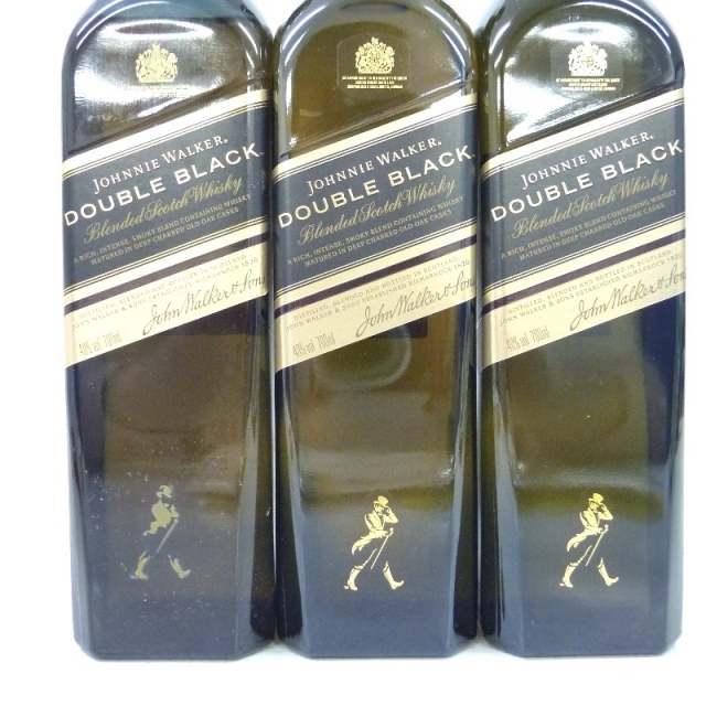 未開封★Johnny Walker【ジョニーウォーカー】 ダブルブラック 3本セット 700ml 箱なし