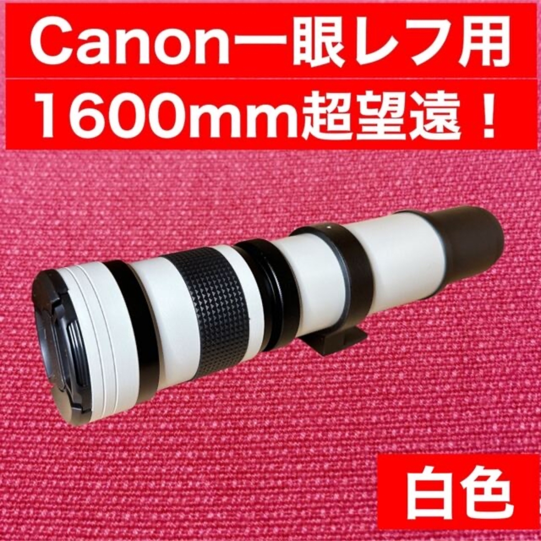 1600mm！？超望遠レンズ！Canon一眼レフ対応！これは凄い！美品！遠く