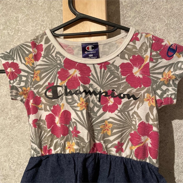 Champion(チャンピオン)のChampion  ワンピース100cm キッズ/ベビー/マタニティのキッズ服女の子用(90cm~)(ワンピース)の商品写真