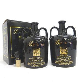 未開封★Grand Old Parr【グランド・オールドパー】 デラックス 陶器 2本セット 750ml 替え栓付 箱なし