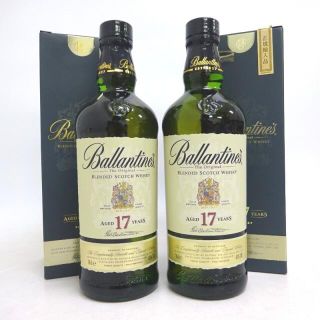 バリー(Bally)の未開封★Ballantine's【バランタイン】 17年 2本セット 700ml 箱付【中古】(ウイスキー)