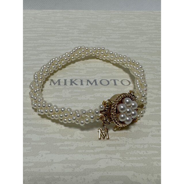 MIKIMOTO(ミキモト)の希少！　ミキモト　4連　K14   ベビーパールブレスレット　美品 レディースのアクセサリー(ブレスレット/バングル)の商品写真