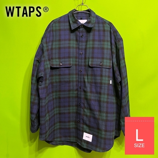 22SS WTAPS WCPO 02 COTTON FLANNEL Lサイズメンズ