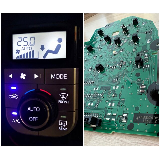 LA800S ムーヴキャンバス エアコンスイッチ LED打ち替え品 6色オーダー