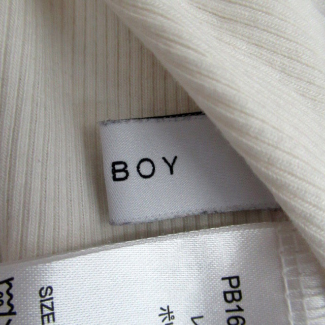 PAGEBOY(ページボーイ)のページボーイ PAGE BOY カットソー 長袖 ラウンドネック リブ F 白 レディースのトップス(カットソー(長袖/七分))の商品写真