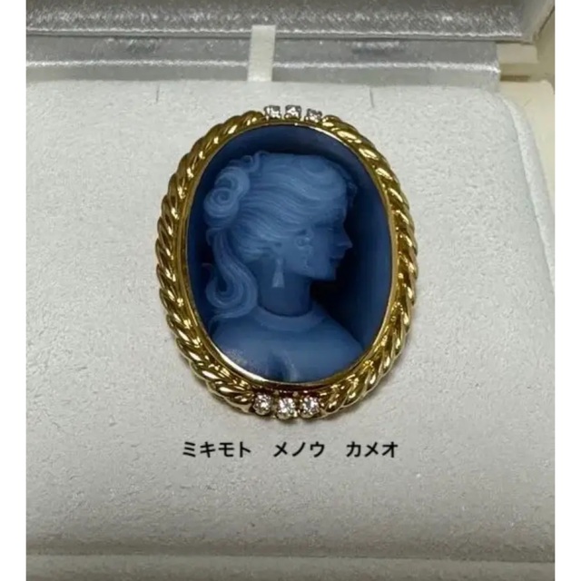 MIKIMOTO - 逸品! ミキモト メノウ カメオ K18 2WAY ブローチ