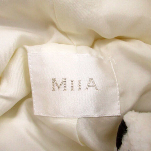MIIA(ミーア)のミーア MIIA ダッフルコート ボアコート ショート丈 F ホワイト 白 レディースのジャケット/アウター(ダッフルコート)の商品写真
