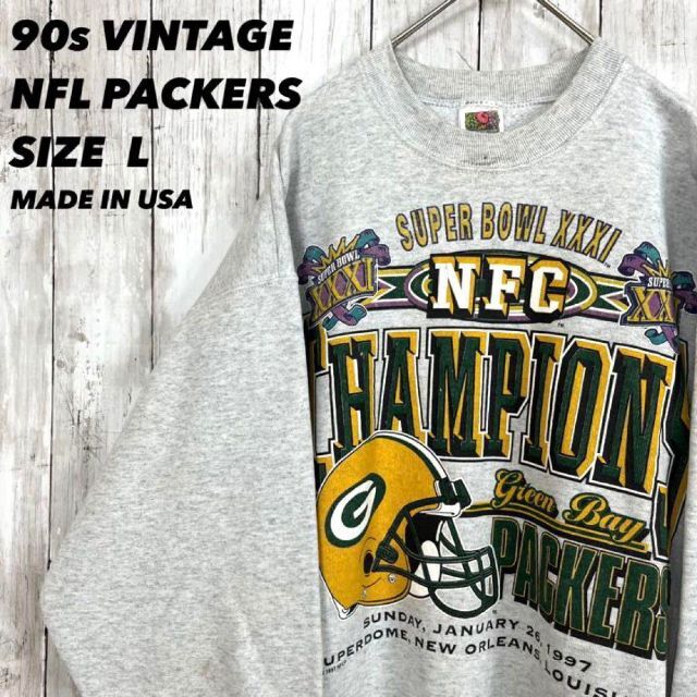 FRUIT OF THE LOOM - 90sヴィンテージUSA製 NFL パッカーズプリント