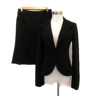アンタイトル(UNTITLED)のアンタイトル スーツ セットアップ テーラードジャケット スカート ウール 黒(スーツ)