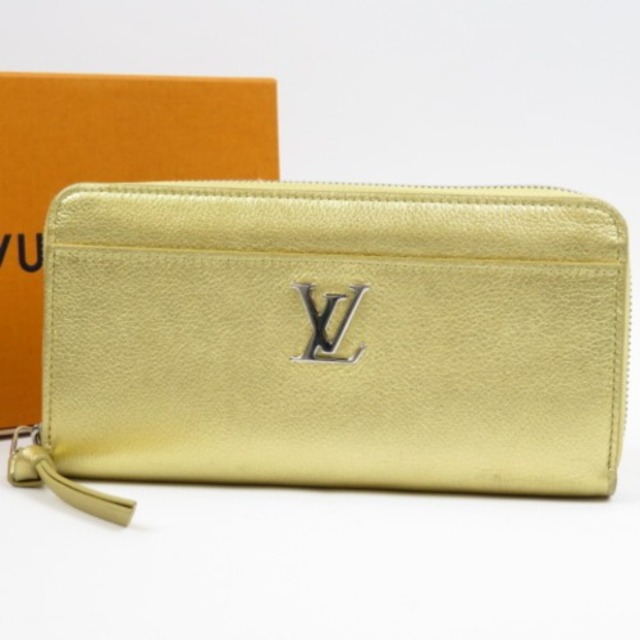 熱販売 LOUIS レディース【中古】 ゴールド レザー ラウンドファスナー