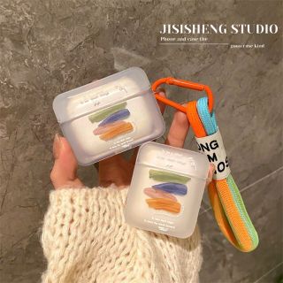 AirPods3 ケース　イヤホンケース　韓国　おしゃれ　かわいい(ヘッドフォン/イヤフォン)