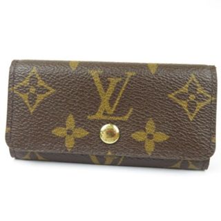 ルイヴィトン(LOUIS VUITTON)の新品同様美品 LOUIS VUITTON ルイヴィトン ミュルティクレ4 4連  ヴィンテージ モノグラム キーケース PVC ブラウン【中古】(キーケース)