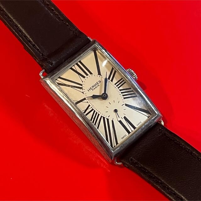 ッチです Hermes - エルメス ヴィンテージ レクタンギュラー カルティエ ルクルト 好きにも◎の通販 by Quir's shop|エルメスならラクマ ティール