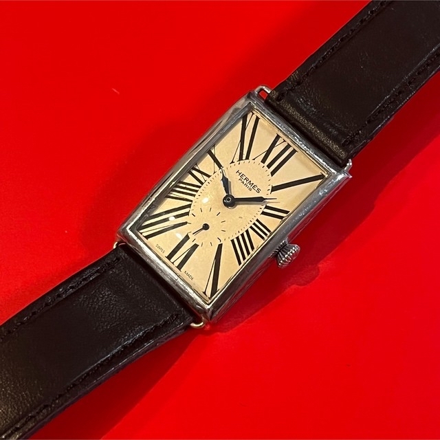 ッチです Hermes - エルメス ヴィンテージ レクタンギュラー カルティエ ルクルト 好きにも◎の通販 by Quir's shop|エルメスならラクマ ティール