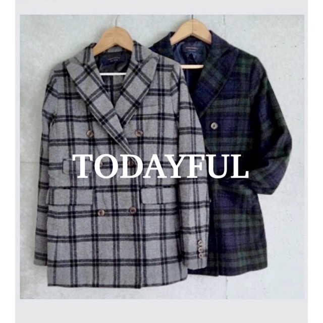 TODAYFUL check double jacket