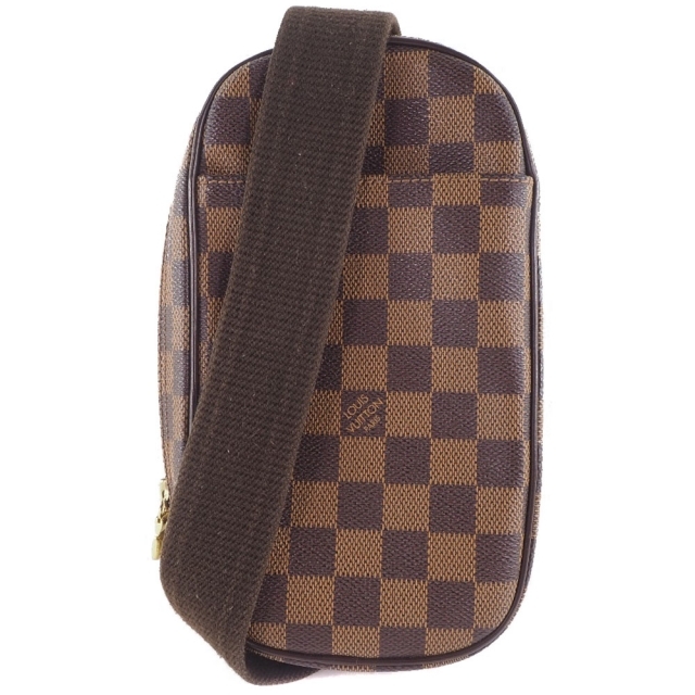 【LOUIS VUITTON】ルイ・ヴィトン ポシェットガンジュ スペシャルオーダー N48048 ダミエキャンバス 茶 CA0094 ユニセックス ショルダーバッグ