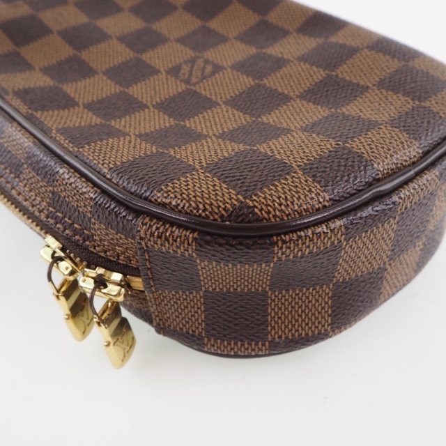 【LOUIS VUITTON】ルイ・ヴィトン ポシェットガンジュ スペシャルオーダー N48048 ダミエキャンバス 茶 CA0094 ユニセックス ショルダーバッグ