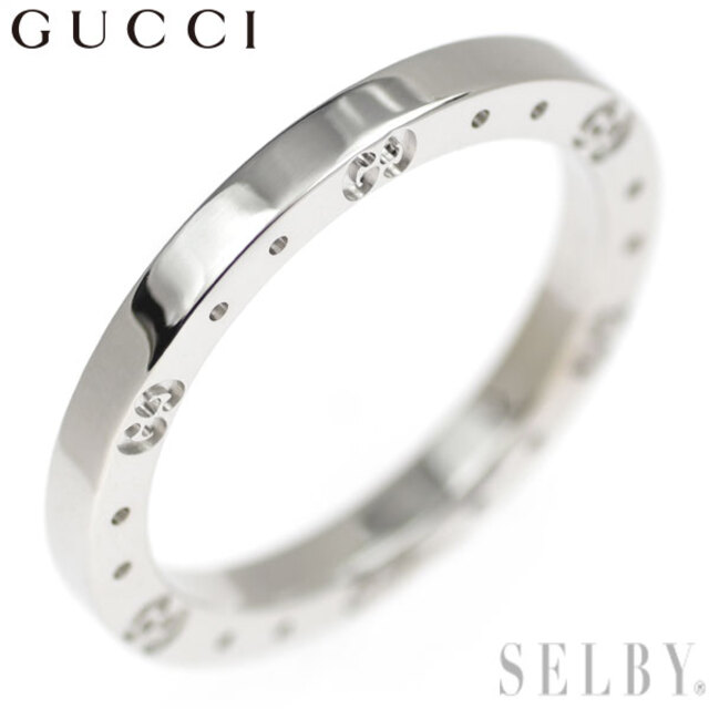 Gucci(グッチ)のグッチ K18WG リング アイコン 18号 レディースのアクセサリー(リング(指輪))の商品写真