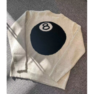 L stussy 20aw 8ball mohair knit sweater