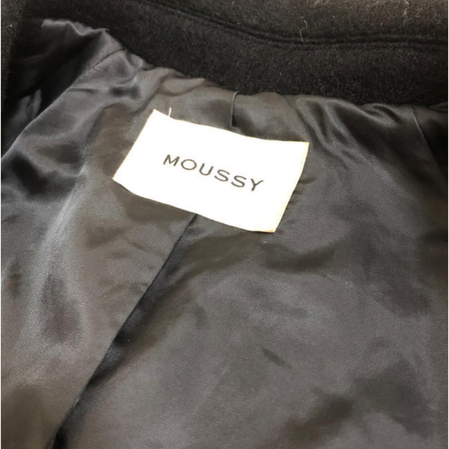 moussy(マウジー)のMOUSSY SINGLE BREASTED WOOL コート レディースのジャケット/アウター(ロングコート)の商品写真