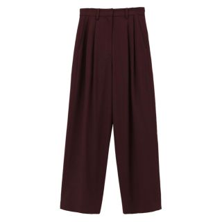 クラネ(CLANE)のベーシックタックパンツ　レッド 1(スラックス)