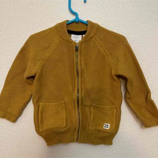 ザラキッズ(ZARA KIDS)の❁ ZARA baby   の ジップニット  カーディガン❁  マスタード(カーディガン)