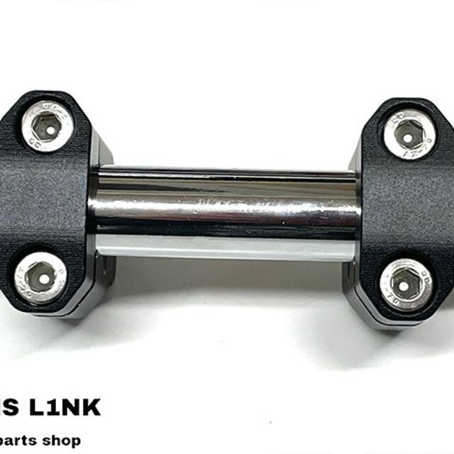 LK4-3BK CNC 22mm セットバックキット ハンドルクランプ 黒色 自動車/バイクのバイク(パーツ)の商品写真