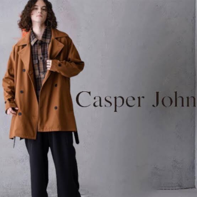 Casper John - 美品！Casper Johnサイドベルトショートトレンチコート