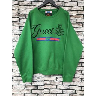 グッチ(Gucci)のGUCCI グッチ★22SS パイナップルロゴプリントスウェットカットソー(スウェット)