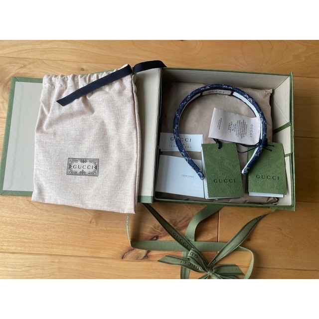 までの】 GUCCI グッチ カチューシャ デニム エコウォッシュ PSxFd