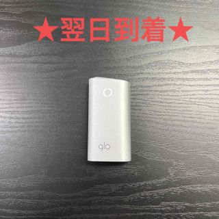 グロー(glo)のG3910番 glo 純正 本体 1本 銀 シルバー(タバコグッズ)