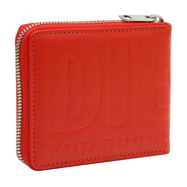 DIESEL 二つ折り財布 X08173 PR003 T4342 レッド11ｃｍ×横