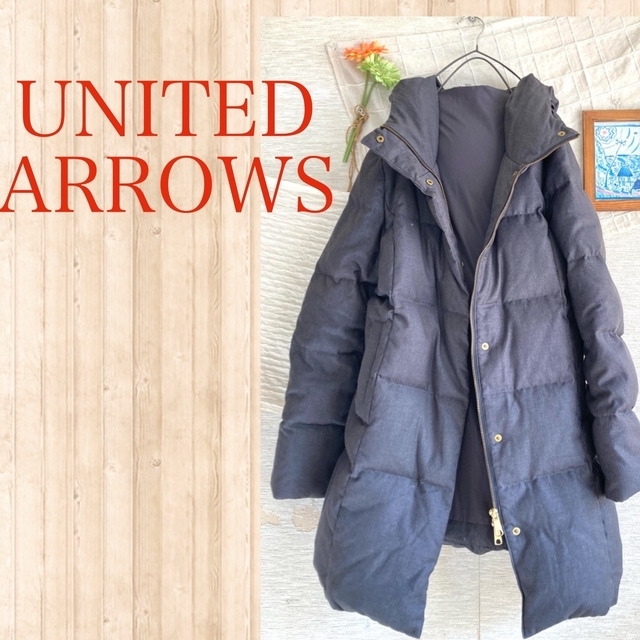 ダウンとフェザーのあったかコート★UNITED ARROWS