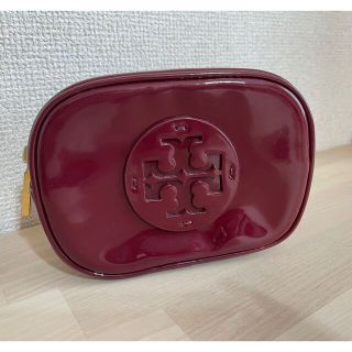 トリーバーチ(Tory Burch)のTory Burch  トリーバーチ ポーチ エナメル ボルドー(ポーチ)