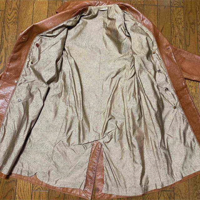 BORBONESE レザーコート レディースのジャケット/アウター(ロングコート)の商品写真