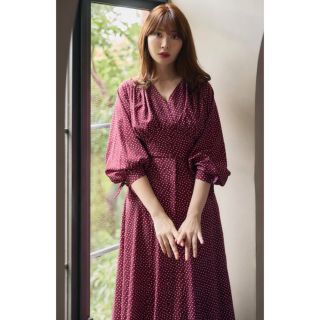 Her lip to - Lyon Polka-Dot Long Dress herlipto