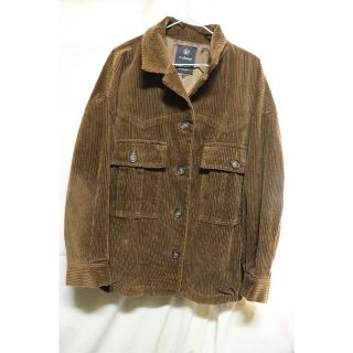 ダブルクローゼット(w closet)のプロフ必読!W closetコーデュロイジャケット/ブラウン高品質良品(ブルゾン)