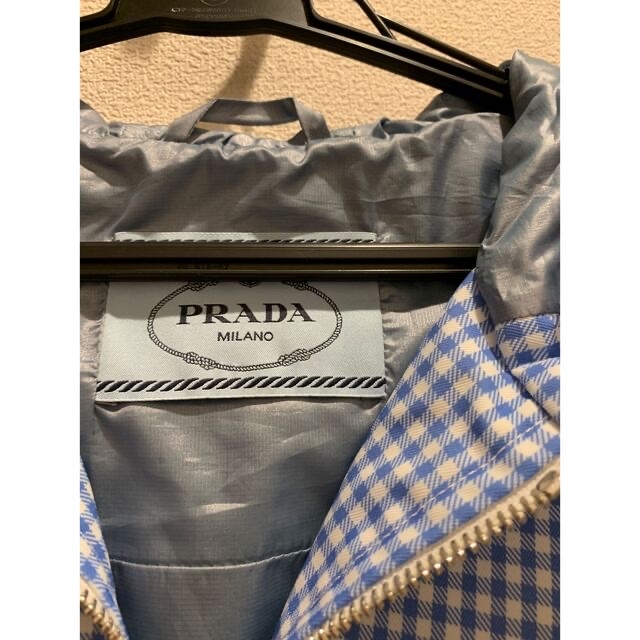 専用　PRADA プラダ　レディース　ギンガムチェック柄　パーカーブルゾン