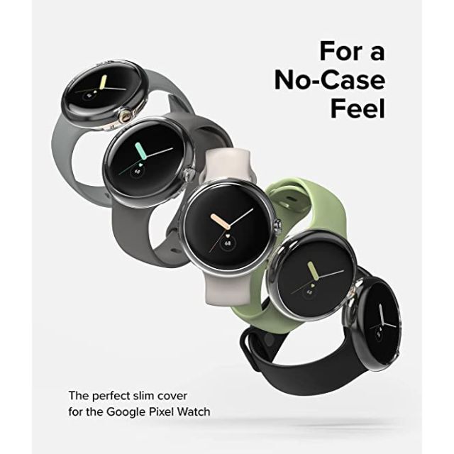 Google Pixel Watch  クリアカバー  超薄型 PC素材1枚 スマホ/家電/カメラのスマホアクセサリー(その他)の商品写真